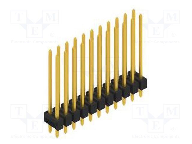 Connector: pin strips; pin header; male; PIN: 22; 2.54mm; THT; 2x11