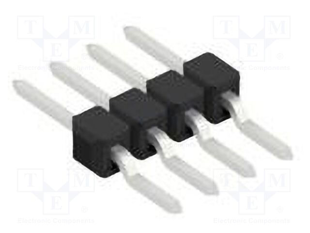Connector: pin strips; pin header; male; PIN: 4; 2.54mm; SMT; 1x4