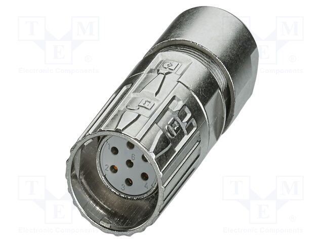 Connector: M23; plug; PIN: 7; soldering; straight; M23 PRO; 20A; 300V