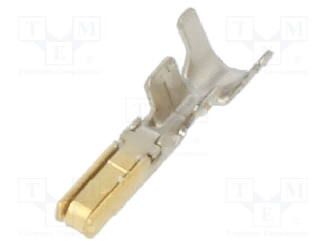 Contact; female; gold-plated; KW30; crimped; for cable; 1A; 1mm