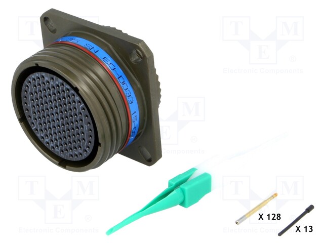 Connector: circular; D38999 series III; socket; female; PIN: 128