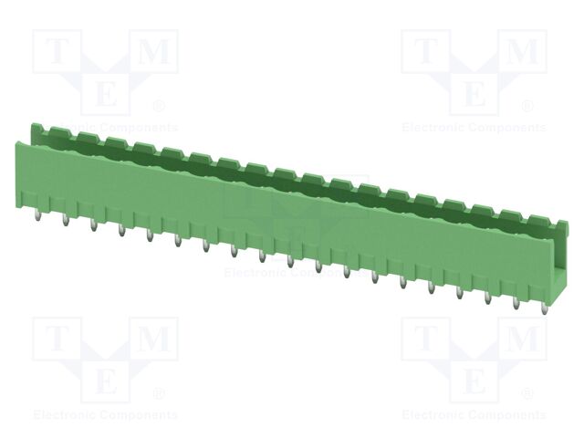 PCB headers, nominal cross section: 2.5 mm?, color: green, n