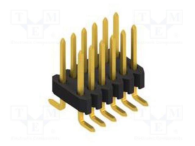 Connector: pin strips; pin header; male; PIN: 12; 1.27mm; SMT; 2x6