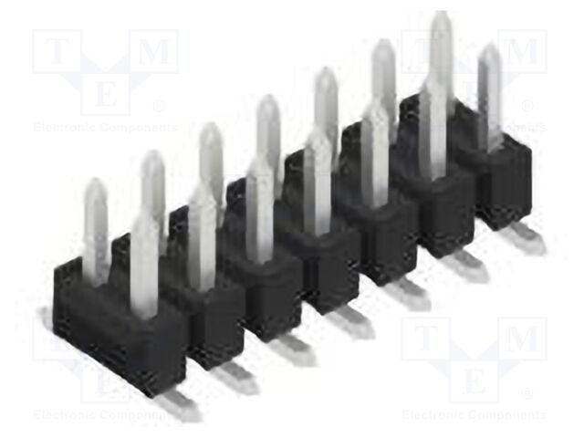 Connector: pin strips; pin header; male; PIN: 14; 2.54mm; SMT; 2x7