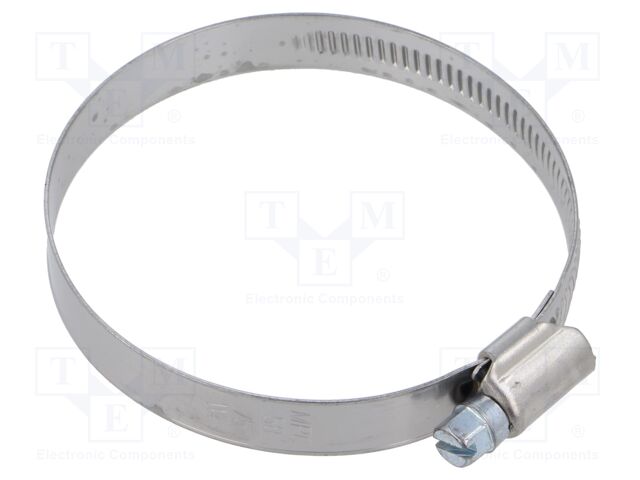 Worm gear clamp; W: 12mm; Clamping: 58÷75mm; stainless steel; G; W4