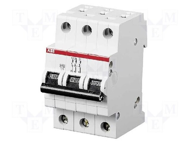 Circuit breaker; 400VAC; Inom: 16A; Poles: 3; DIN; Charact: C; 6kA
