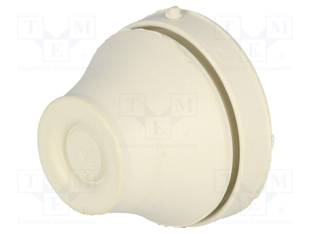 Grommet; EPDM; grey; Panel thick: 1÷4mm; Øcable: 10÷14mm; Size: PG16