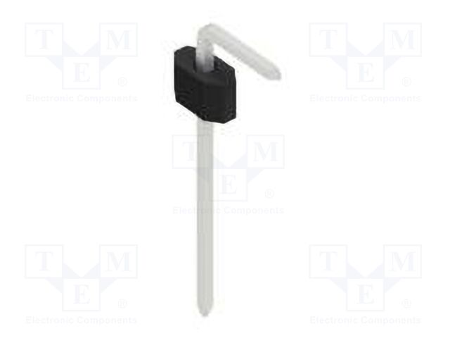 Connector: pin strips; pin header; male; PIN: 1; 1.27mm; THT; 1x1