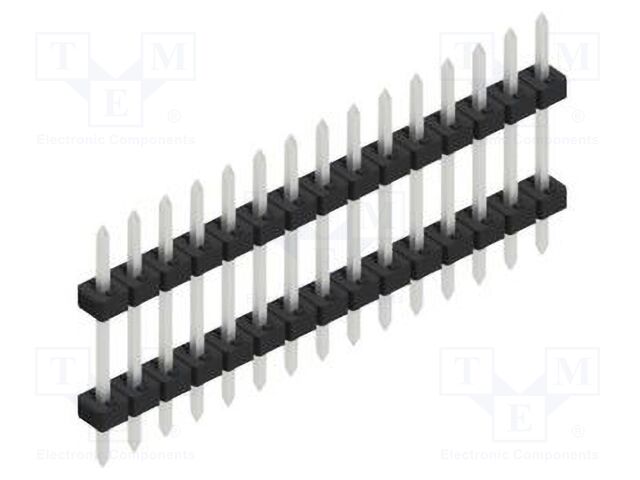 Connector: pin strips; pin header; male; PIN: 15; 2mm; THT; 1x15