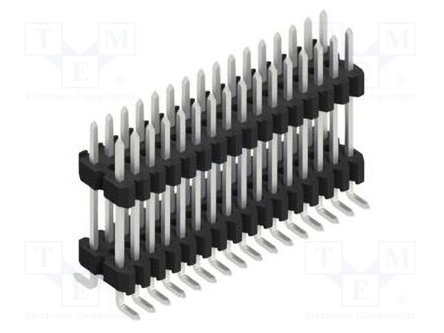 Connector: pin strips; pin header; male; PIN: 32; 1.27mm; SMT; 2x16