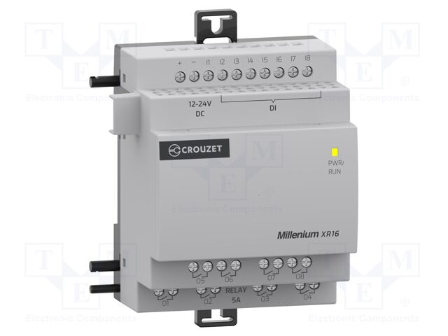 Module: extension; IN: 8; OUT: 8; OUT 1: relay; 12÷24VDC; Millenium
