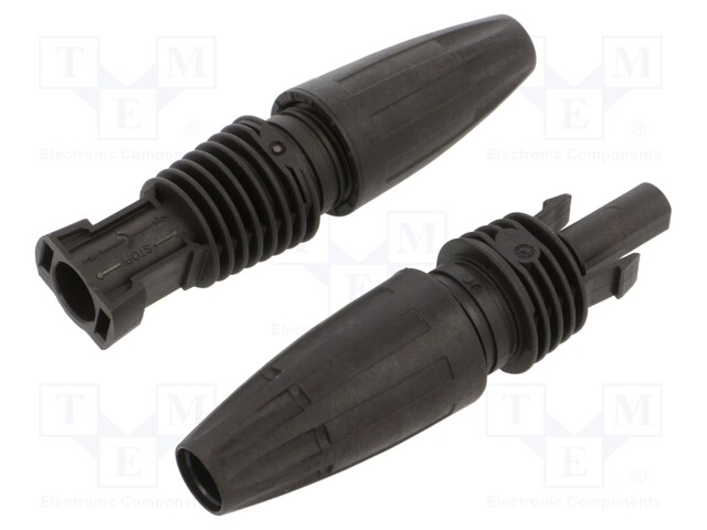 Connector: solar; male + female; "+" marking,"-" marking; 4÷6mm2