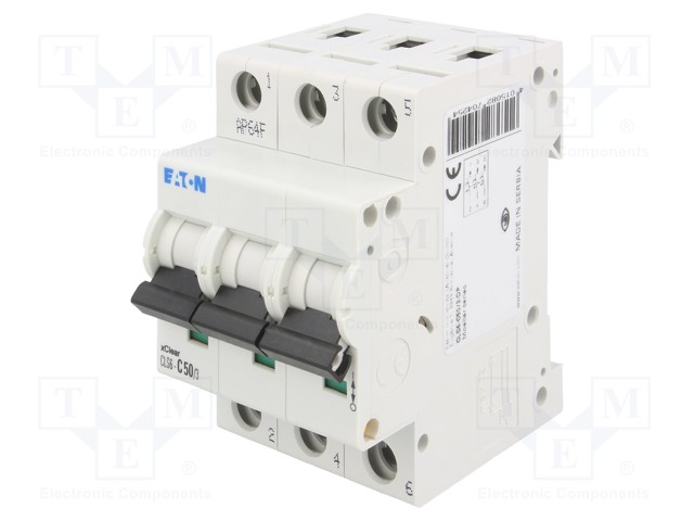 Circuit breaker; 400VAC; Inom: 50A; Poles: 3; DIN; Charact: C; 6kA