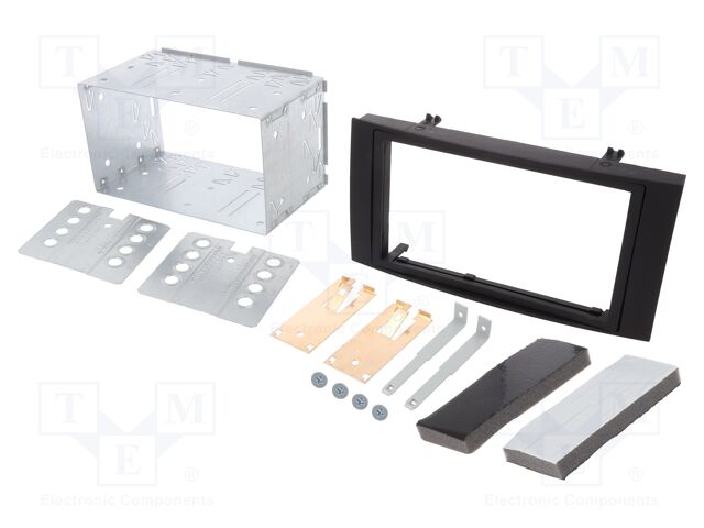 Radio frame; VW; 2 DIN; black