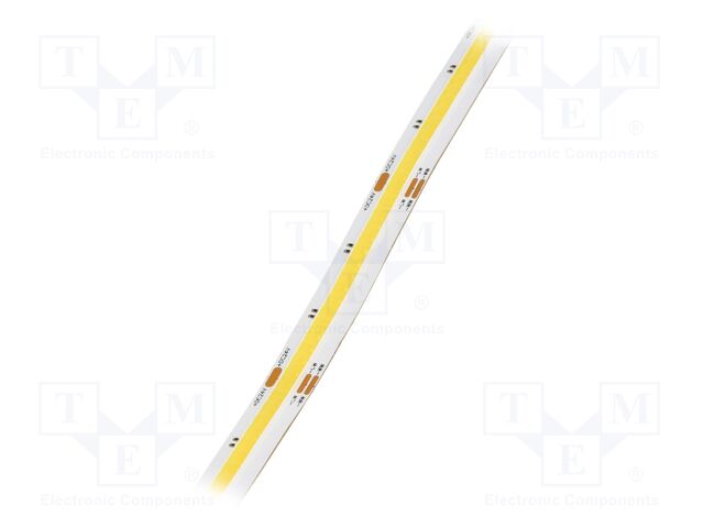 COB LED tape; white warm/cold white; LED/m: 640; 10mm; white PCB