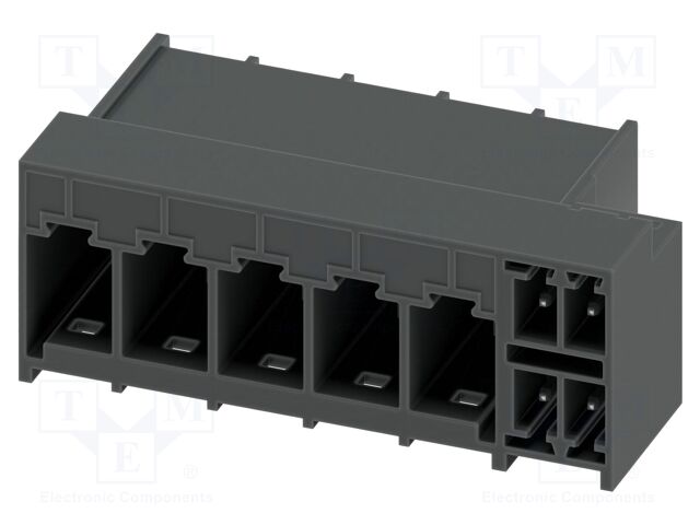 PCB hybrid header, nominal cross section: 6 mm?, color: blac