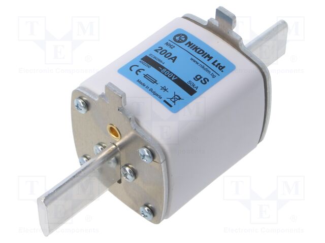Fuse: fuse; 200A; 800VAC; gS; industrial; NH2