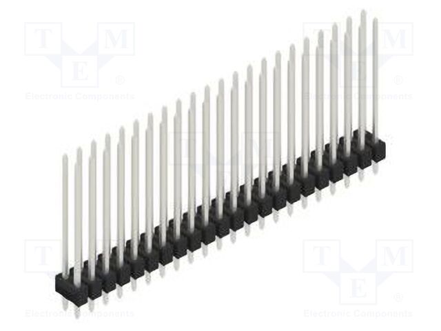 Connector: pin strips; pin header; male; PIN: 44; 2.54mm; THT; 2x22