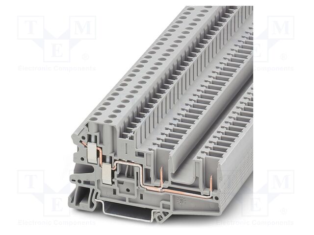 Splice terminal: rail; UT; PA; terminals: 4; W: 6.2mm; H: 82.4mm