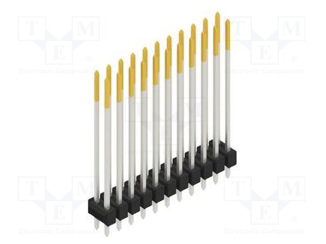 Connector: pin strips; pin header; male; PIN: 22; 2.54mm; THT; 2x11