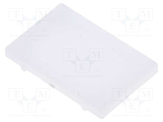 Cap for LED profiles; milky; PMMA; Application: TOP-C1070038