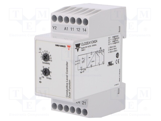 Module: level monitoring relay; conductive fluid level; 24VAC