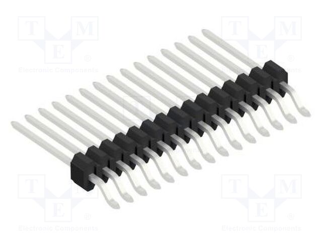 Connector: pin strips; pin header; male; PIN: 15; 1.27mm; SMT; 1x15