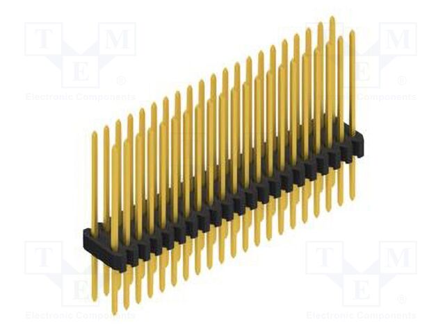 Connector: pin strips; pin header; male; PIN: 42; 1.27mm; THT; 2x21