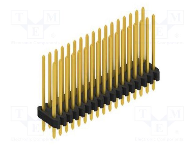 Connector: pin strips; pin header; male; PIN: 34; 1.27mm; THT; 2x17