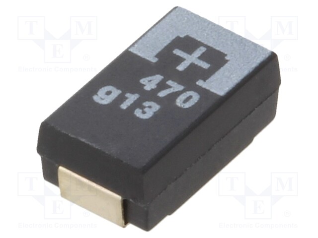 Capacitor: tantalum-polymer; 470uF; 4VDC; TPE; SMD; ±20%; -55÷105°C