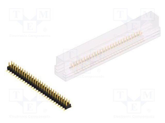 Connector: pin strips; pin header; male; PIN: 54; 2.54mm; SMT; 2x27