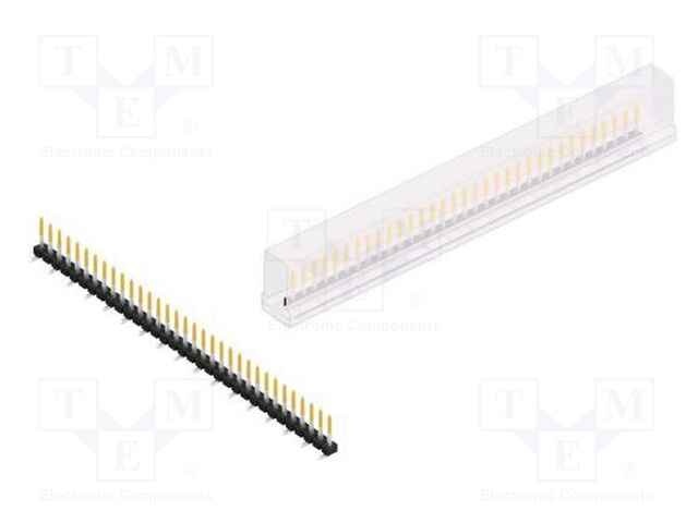 Connector: pin strips; pin header; male; PIN: 33; 2.54mm; SMT; 1x33