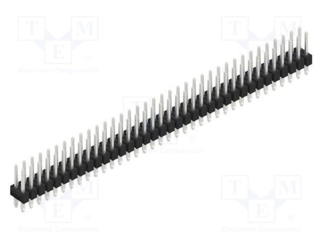 Connector: pin strips; pin header; male; PIN: 72; 2.54mm; THT; 2x36