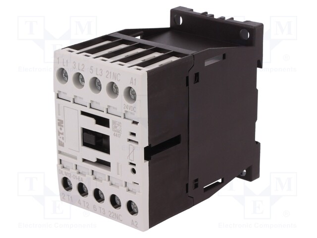 Contactor: 3-pole; NO x3; Auxiliary contacts: NC; 24VDC; 12A; 690V