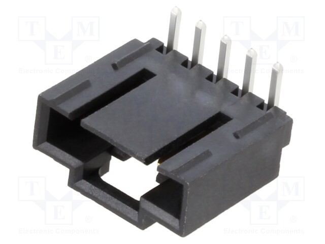 Socket; wire-board; male; SL; 2.54mm; PIN: 5; THT; gold-plated