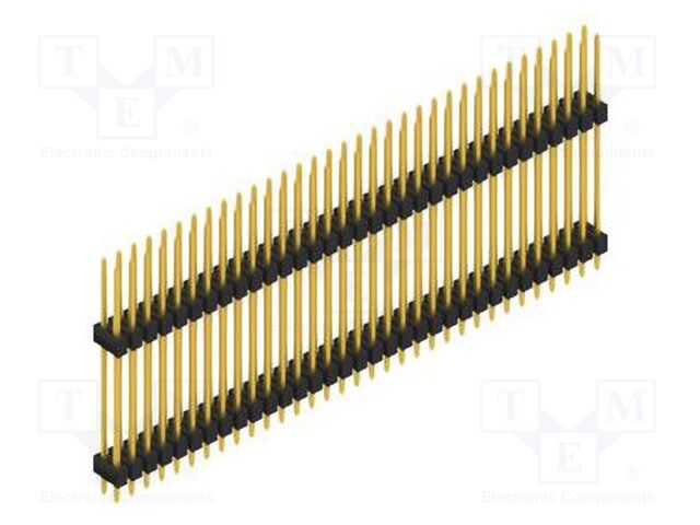 Connector: pin strips; pin header; male; PIN: 66; 2.54mm; THT; 2x33