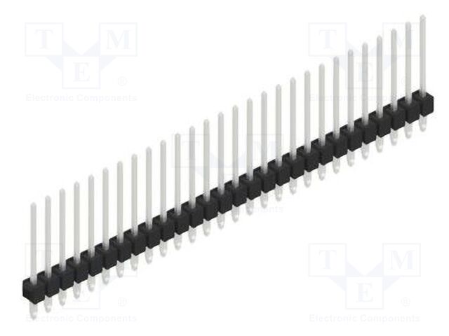 Connector: pin strips; pin header; male; PIN: 28; 2.54mm; THT; 1x28