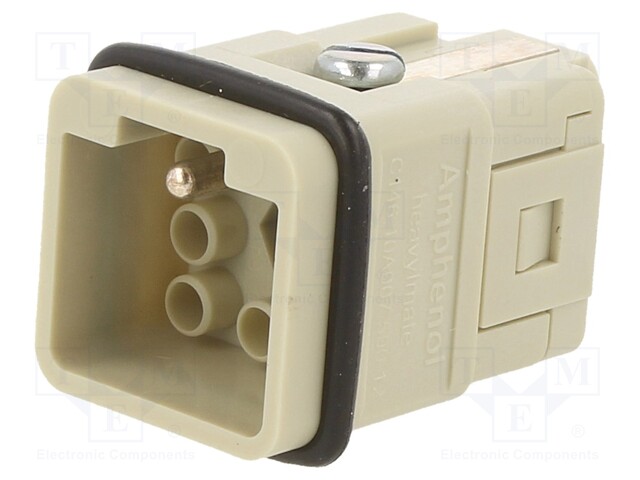 Connector: HDC; contact insert; male; C146,heavy|mate Q; PIN: 8