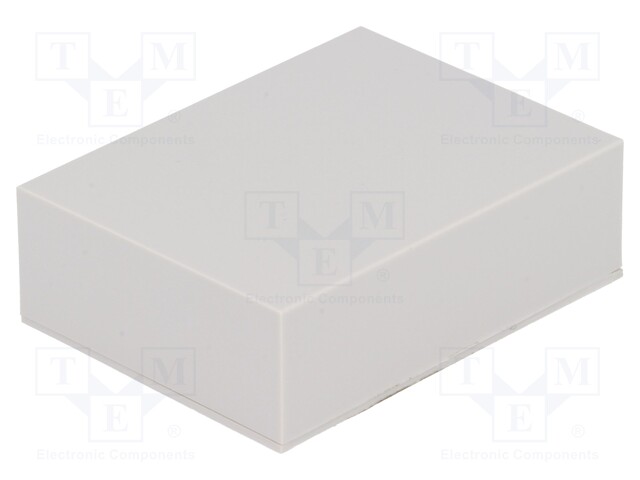 Enclosure: designed for potting; X: 31mm; Y: 41mm; Z: 13mm; ABS; grey