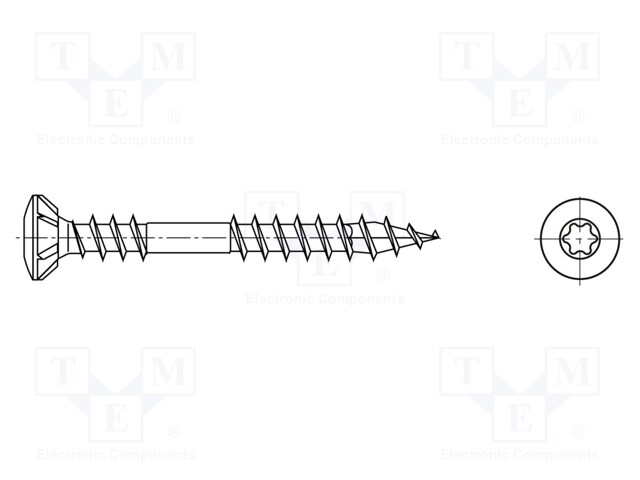 Screw; for wood