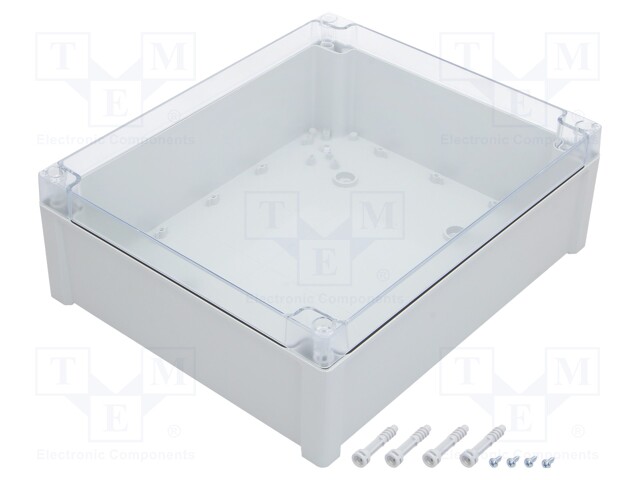 Enclosure: multipurpose; X: 289mm; Y: 344mm; Z: 117mm; TEMPO; grey