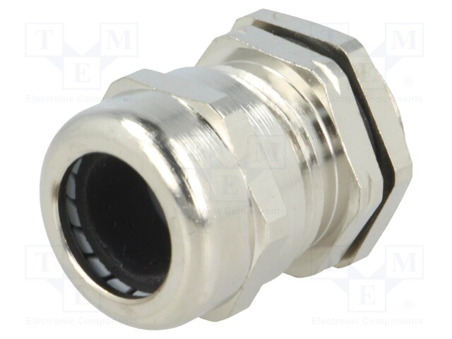 Cable gland; IP68; Mat: brass; Body plating: nickel