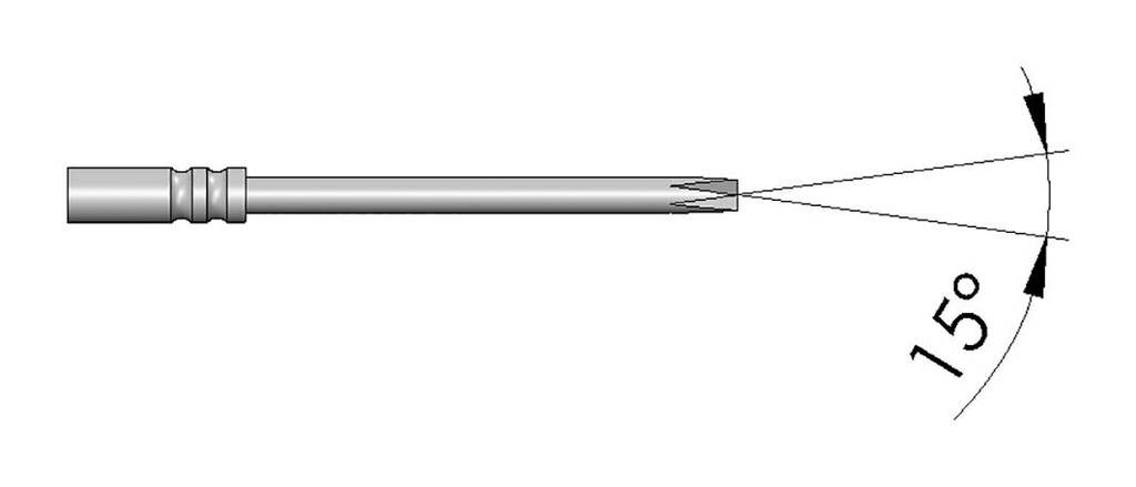 Test needle; Operational spring compression: 4.3mm; 3A; Ø: 0.5mm