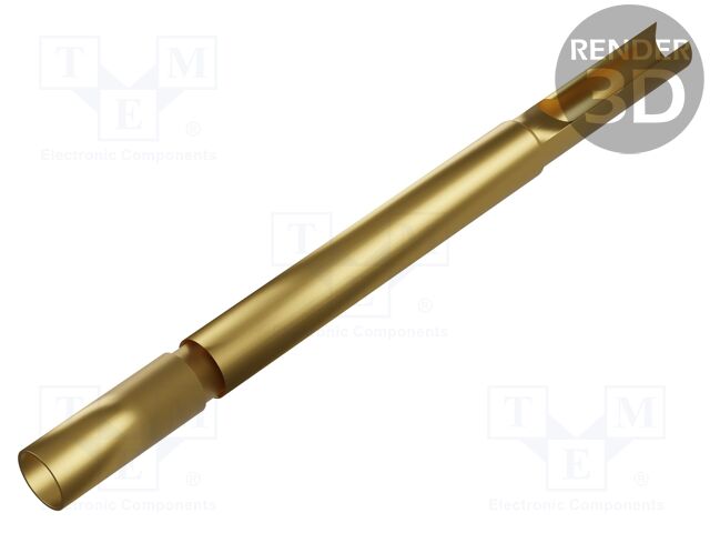 Test probe socket; Min.pitch: 1.91mm; bronze; gold-plated