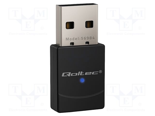 PC extension card: WiFi network; USB A plug; USB 2.0; black