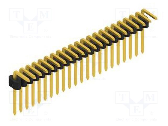 Connector: pin strips; pin header; male; PIN: 22; 1.27mm; THT; 1x22