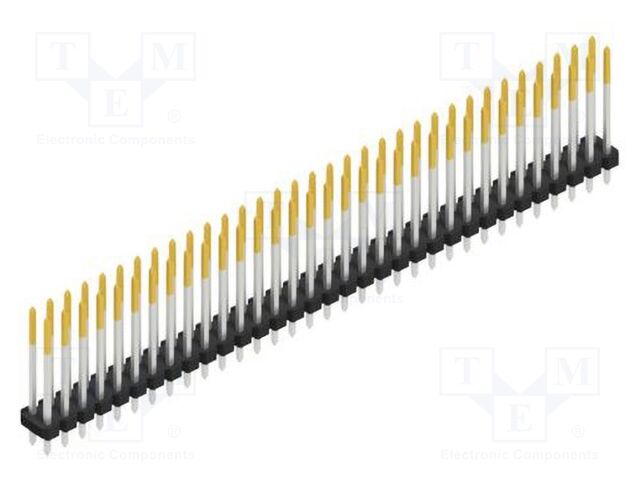 Connector: pin strips; pin header; male; PIN: 66; 2.54mm; THT; 2x33