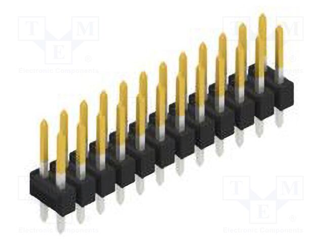 Connector: pin strips; pin header; male; PIN: 24; 2.54mm; THT; 2x12