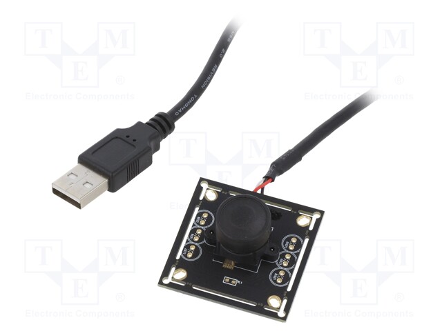 Module: camera; Resolution: 1280x720 px; 5VDC; USB; 140°; 38x38mm