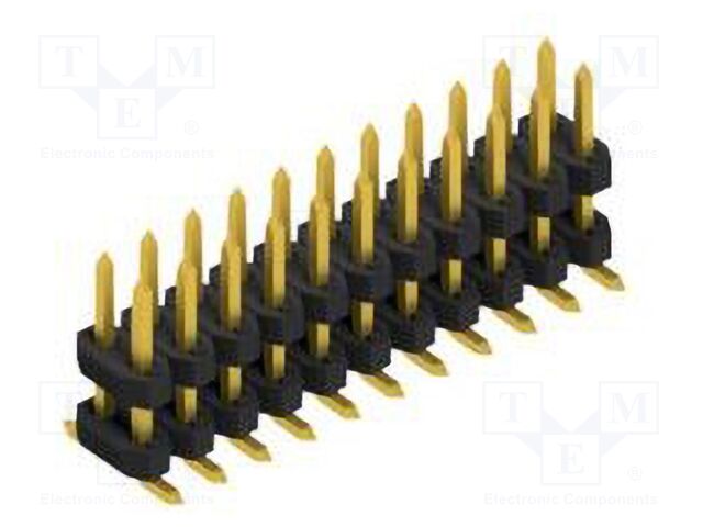 Connector: pin strips; pin header; male; PIN: 22; 2mm; SMT; 2x11